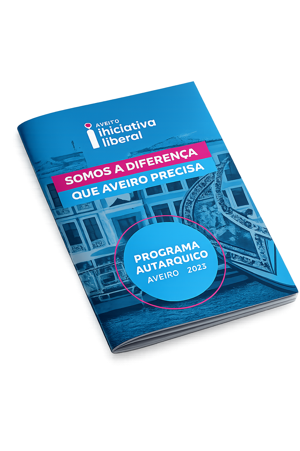 Capa do Programa Autárquico 2025 da Iniciativa Liberal Aveiro