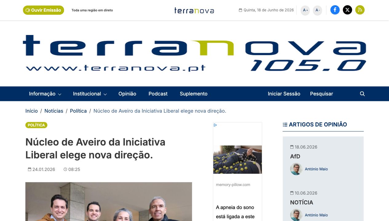 Núcleo de Aveiro da Iniciativa Liberal elege nova direção